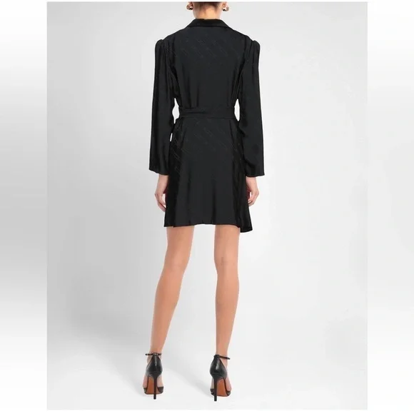 belted blazer dress black Sofa Black Belted Mini Blazer Dress (Final Sale-US Only), S / Black